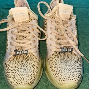 Juicy couture size 6 bling sneakers. Worn one time.